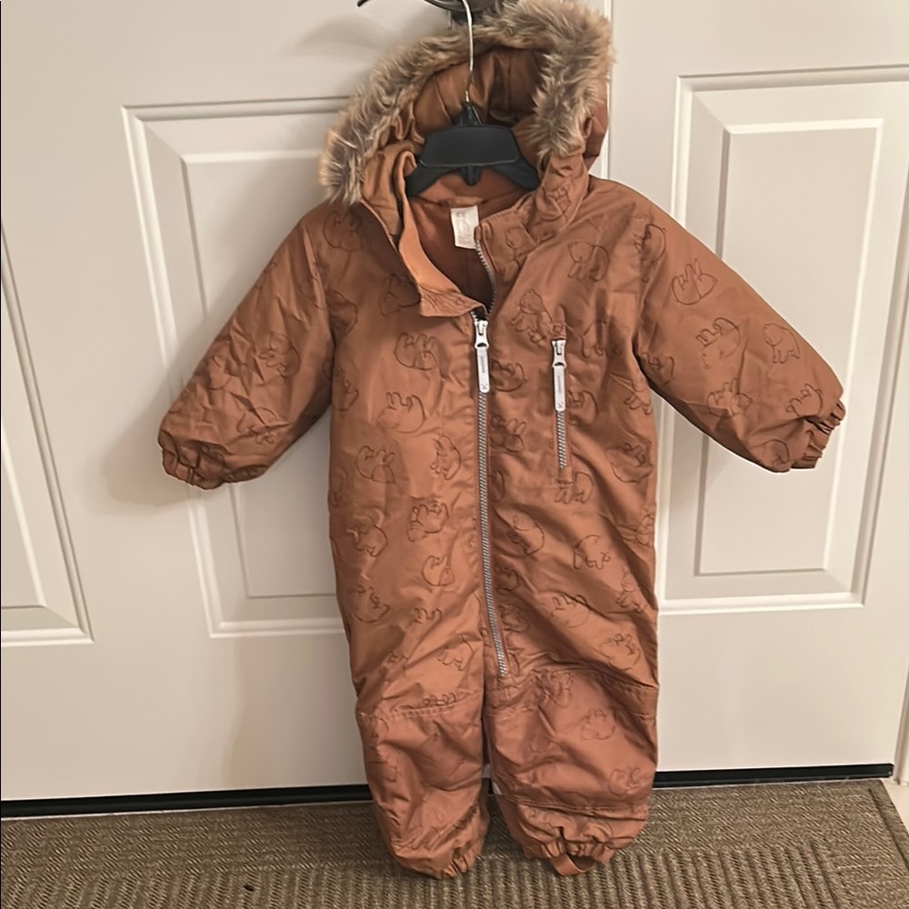 H&M Tan Baby Snowsuit